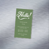 Carte De Visite Magnétique Bonjour - Arborescence supérieure (In Situ)