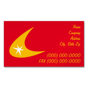 Carte De Visite Magnétique Boomerang Rétro