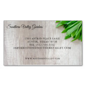 Carte De Visite Magnétique Botaniste ou fleuriste du marché agricole moderne (devant)