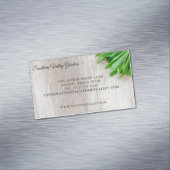 Carte De Visite Magnétique Botaniste ou fleuriste du marché agricole moderne (In Situ)