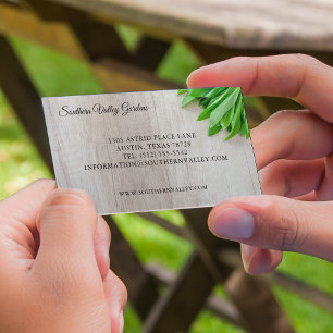 Carte De Visite Magnétique Botaniste ou fleuriste du marché agricole moderne