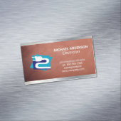 Carte De Visite Magnétique Bouchon d'électricité | Électricien (In Situ)