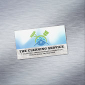 Carte De Visite Magnétique Boucle | Fournitures de nettoyage Logo de la maiso (In Situ)
