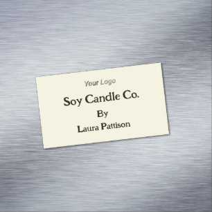 Carte De Visite Magnétique Bougie entreprise ajouter nom société site interne