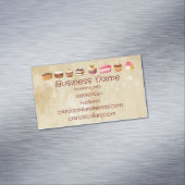 Carte De Visite Magnétique Boulangeries de conception de gâteaux et de gâteau (In Situ)