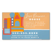 Carte De Visite Magnétique Bounce House Logo Fête Carnaval Location affaires (devant)