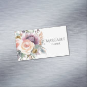 Carte De Visite Magnétique bouquet d'aquarelle (In Situ)