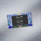 Carte De Visite Magnétique Bouquets d'hydrangées bleu violet (In Situ)