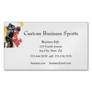Carte De Visite Magnétique Boutique Coach Sports Custom