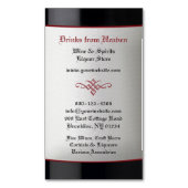 Carte De Visite Magnétique Boutique de vins de liqueur (devant Vertical)