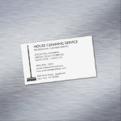 Carte De Visite Magnétique Broom Janitorial Cleaner Simple Maid (In Situ)