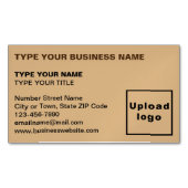 Carte de visite magnétique Brown à gauche aligné (devant)