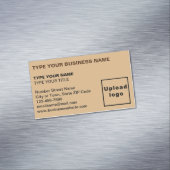 Carte de visite magnétique Brown à gauche aligné (In Situ)