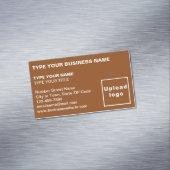 Carte de visite magnétique Brown aligné à gauche (In Situ)