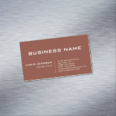 Carte De Visite Magnétique Brown Moderne Contemporain (In Situ)