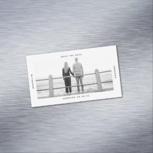 Carte De Visite Magnétique BUDGET Photo Mariage Enregistrer La Date