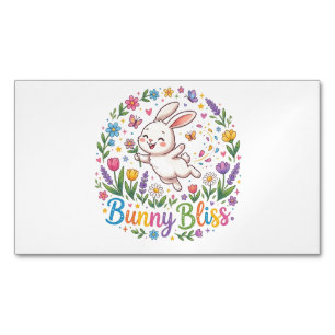 Carte De Visite Magnétique Bunny Bliss T-Shirt pour amateur de lapins migno