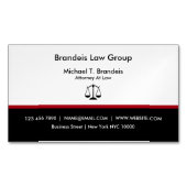 Carte De Visite Magnétique Bureau du Procureur moderne (devant)