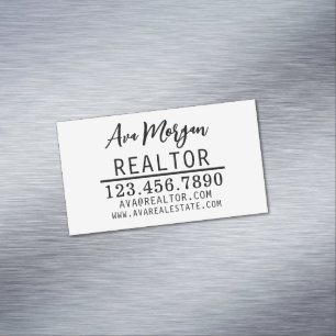 Carte De Visite Magnétique Cadeau personnalisé pour agent immobilier