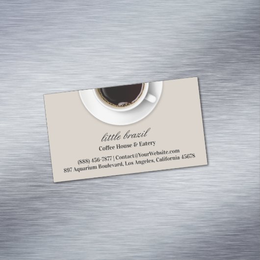 Carte De Visite Magnétique Café (In Situ)