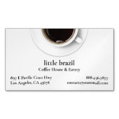 Carte De Visite Magnétique Café (devant)
