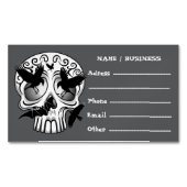 Carte De Visite Magnétique Calaveras décoratives Halloween (devant)