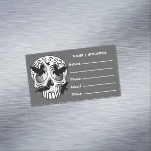 Carte De Visite Magnétique Calaveras décoratives Halloween