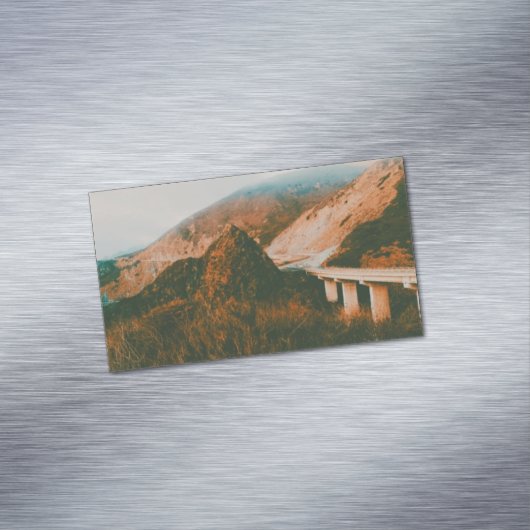 Carte De Visite Magnétique California State Route 1 (In Situ)