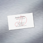 Carte De Visite Magnétique Calligraphie classique tendance monogramme (In Situ)