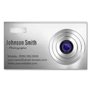Carte De Visite Magnétique Caméra numérique cool - Photographe