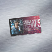 Carte De Visite Magnétique Caméraman sur Studio Set (In Situ)