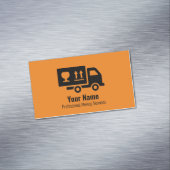 Carte De Visite Magnétique camion de services de déménagement personnalisable (In Situ)
