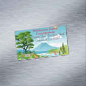 Carte De Visite Magnétique Camping familial Summer Adventure Nature-Inspiré (In Situ)