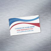 Carte De Visite Magnétique Candidat aux élections politiques personnalisées 2 (In Situ)