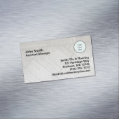 Carte De Visite Magnétique Carrelage Style Logo Information Société (In Situ)