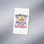 Carte De Visite Magnétique Casquette dur requis C'est mon anniversaire c (In Situ)