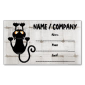Carte De Visite Magnétique Cat Falling down fun dessin personnage (devant)