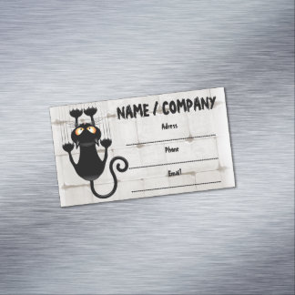 Carte De Visite Magnétique Cat Falling down fun dessin personnage