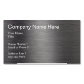 Carte De Visite Magnétique Chaussure en métal brossé Automobile (devant)