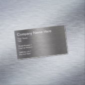 Carte De Visite Magnétique Chaussure en métal brossé Automobile (In Situ)