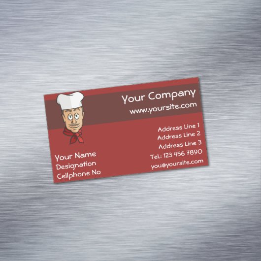 Carte De Visite Magnétique Chef (In Situ)
