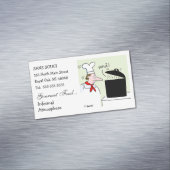 Carte De Visite Magnétique Chef Cartoon Cute Funny Restaurant Restauration (In Situ)