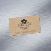 Carte De Visite Magnétique Chef | Naturel (In Situ)
