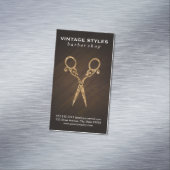 Carte De Visite Magnétique Cheveux | Ornat / Or | Bois (In Situ)