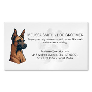 Carte De Visite Magnétique Chien K9 Patte