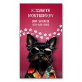 Carte De Visite Magnétique Chien Walker (devant Vertical)