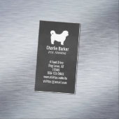 Carte De Visite Magnétique Chih Tzu Silhouette Chalboard Style Vertical (In Situ)