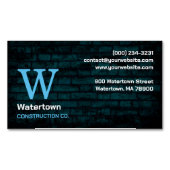 Carte De Visite Magnétique Chimney de maçonnerie de construction (devant)