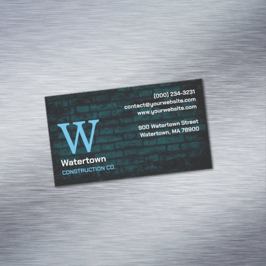 Carte De Visite Magnétique Chimney de maçonnerie de construction (In Situ)