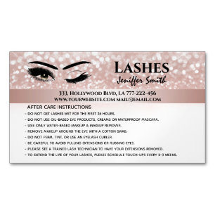 Carte De Visite Magnétique Chirurgie professionnelle lashes après soins